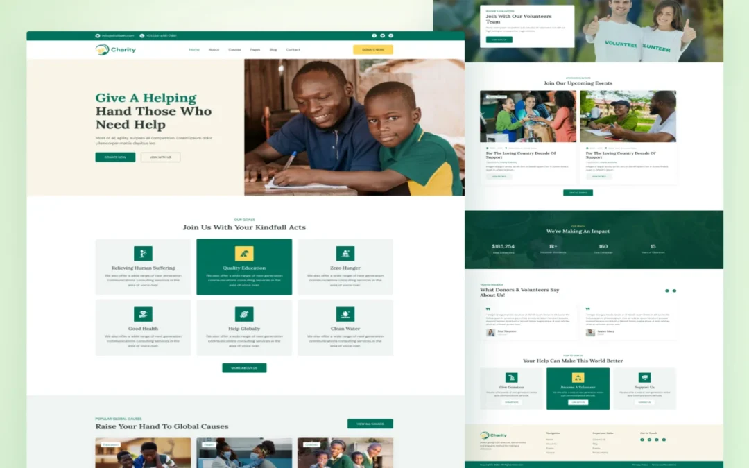 Charity Non-Profit Website Design
