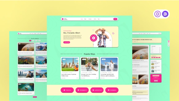Divi Personal Blog Layout Packs