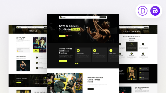 Divi Gym & Fitness Layout Packs